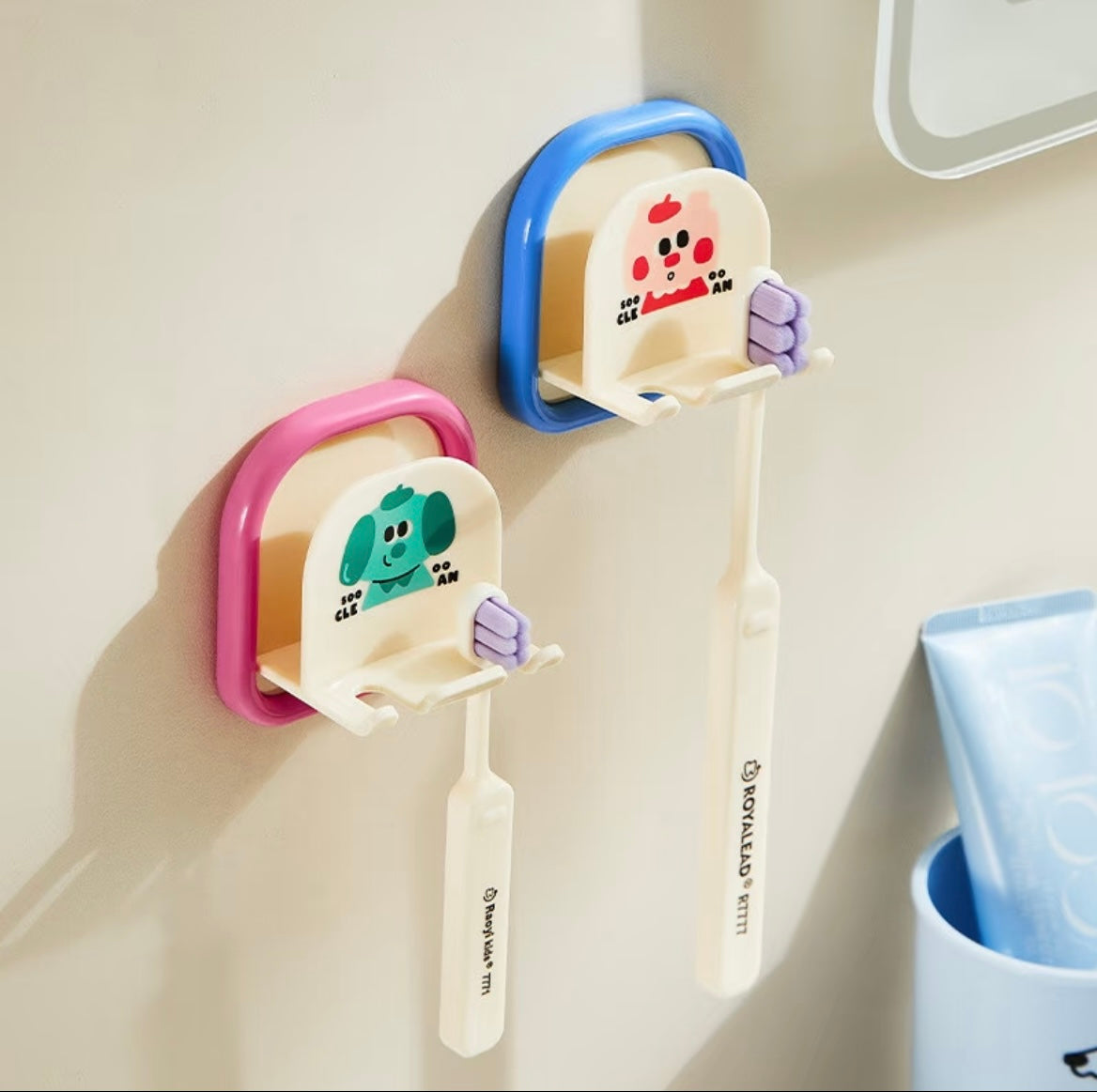 🌈 Color Your Bathroom Joy |Dopamine-Inspired Toothbrush Organizer
