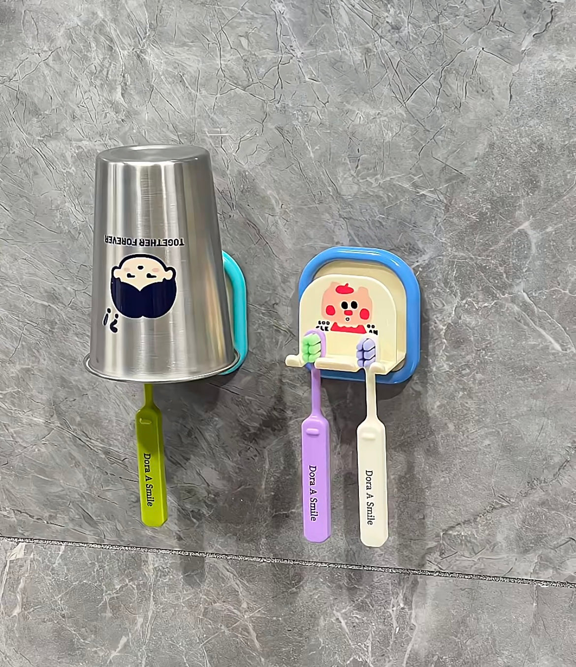 🌈 Color Your Bathroom Joy |Dopamine-Inspired Toothbrush Organizer