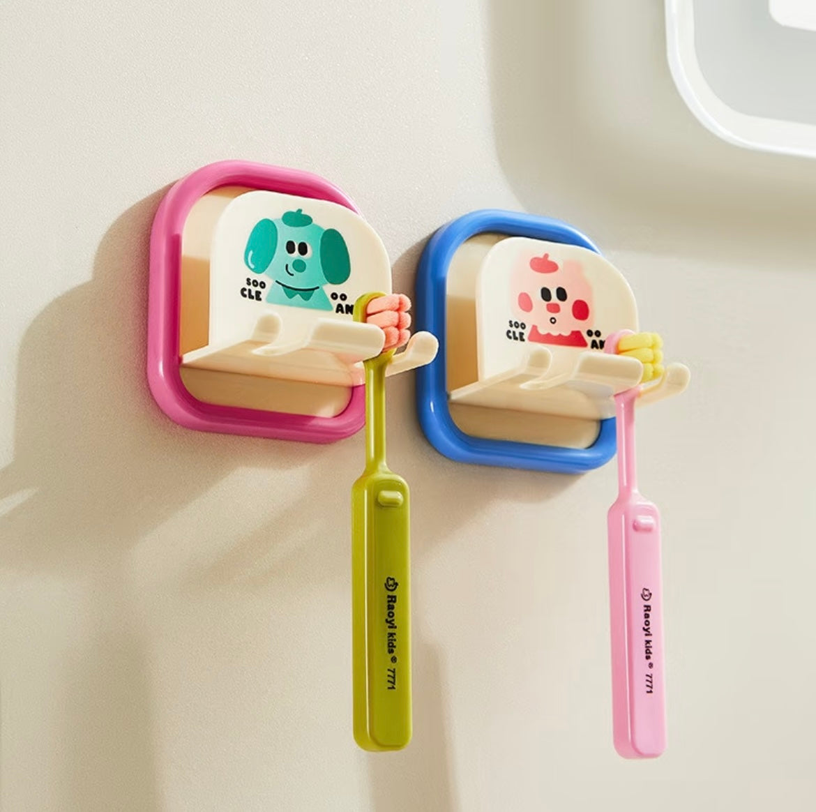 🌈 Color Your Bathroom Joy |Dopamine-Inspired Toothbrush Organizer