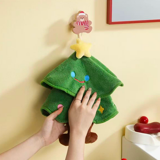 Christmas Tree Hand Towel | Super Absorbent, Fast-Drying